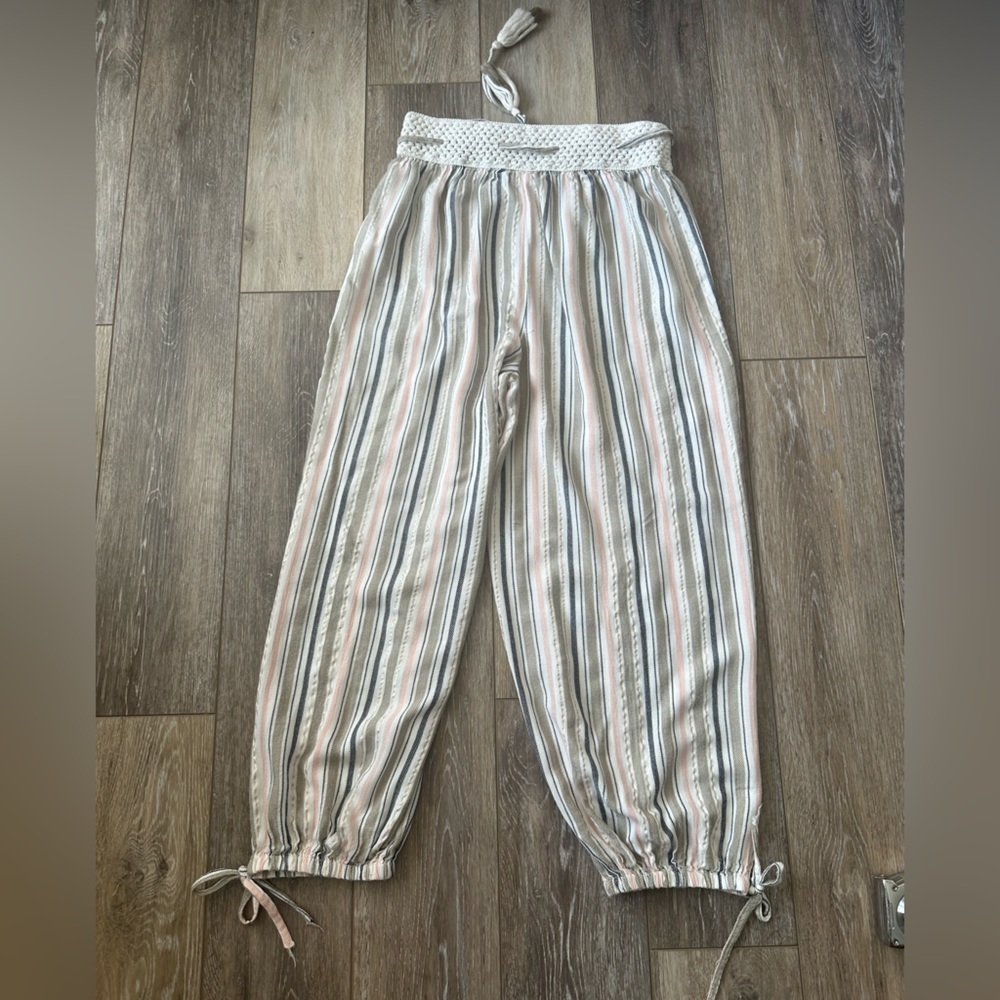 Surf Gypsy Multi Color Pants With Elastic Waist C… - image 4